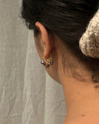 Black Fresh Water Pearl Chandelier Earrings