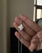 Bloomette Sterling Silver Floral Hand Chain
