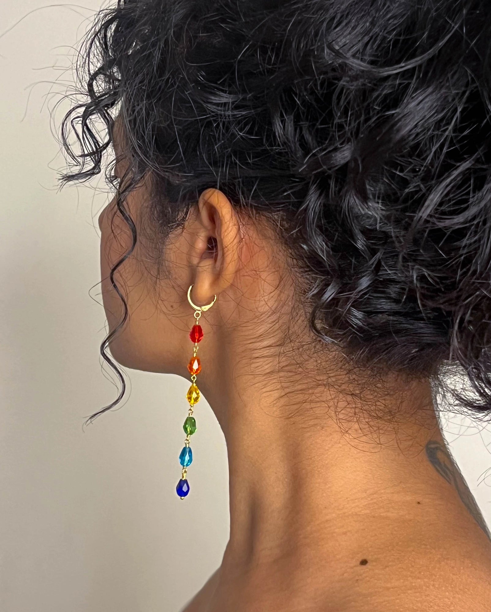 Long Rainbow Earrings