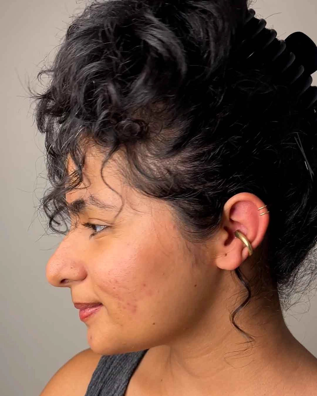 Brass Horse shoe ear-cuff handmade by A Creator's Studio