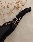 Coffee Wired Ring Brass