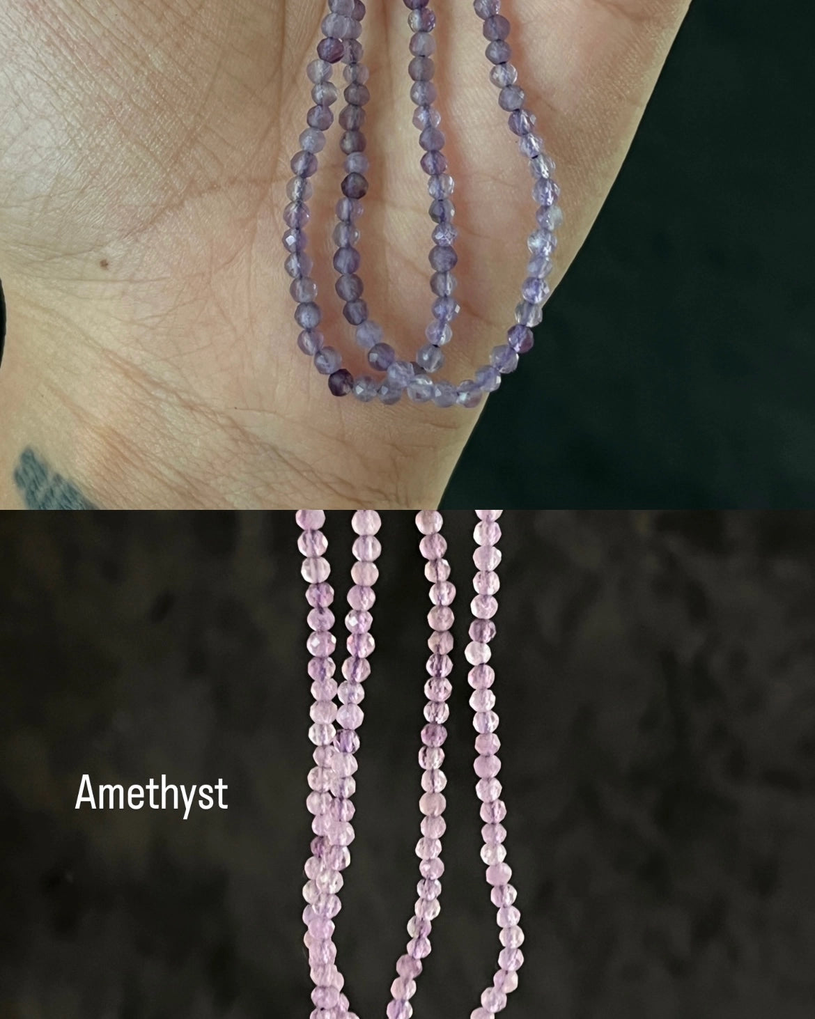 Brass crystal link bracelet with multiple crystal links handmade by A Creator's Studio