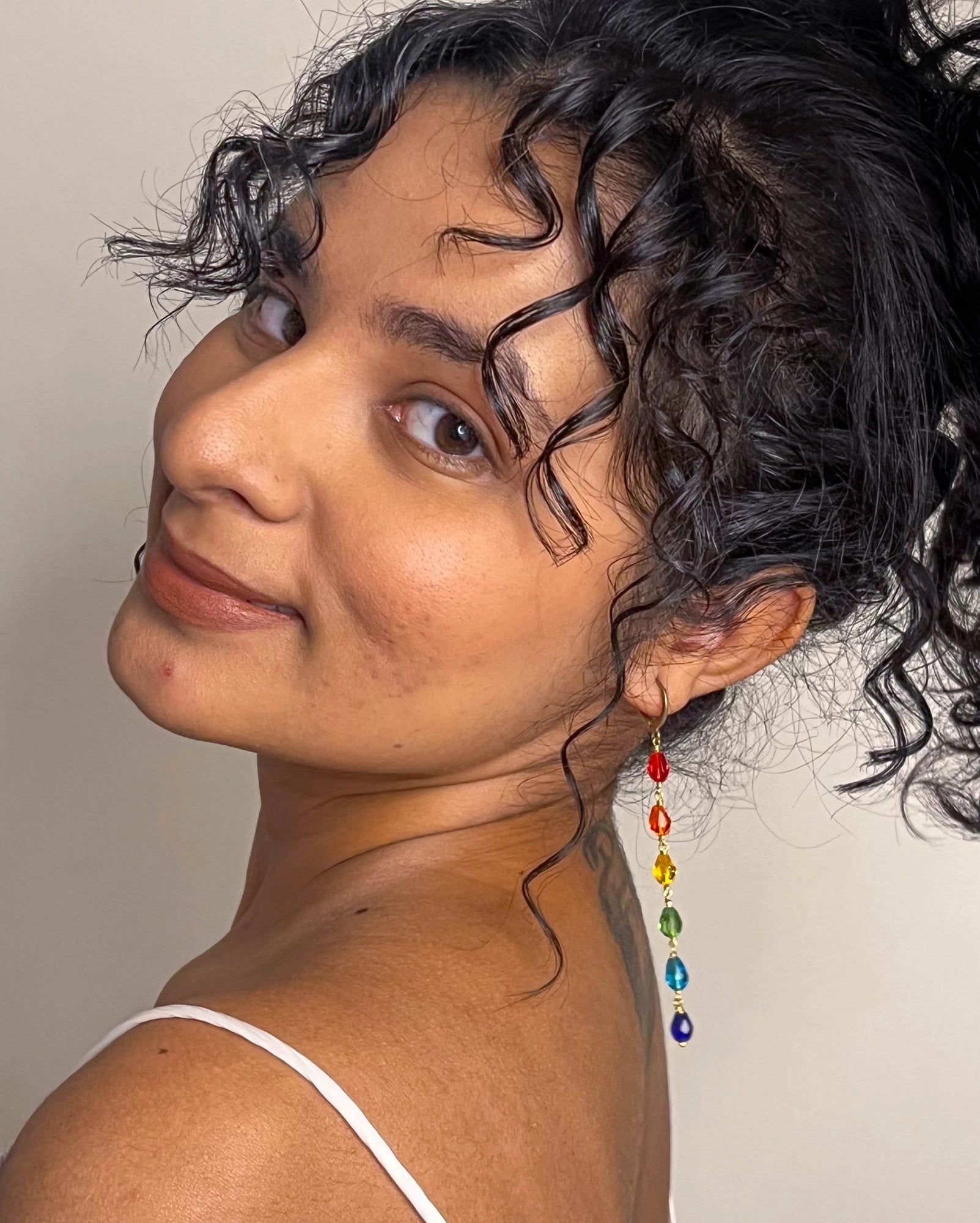 Long Rainbow Earrings