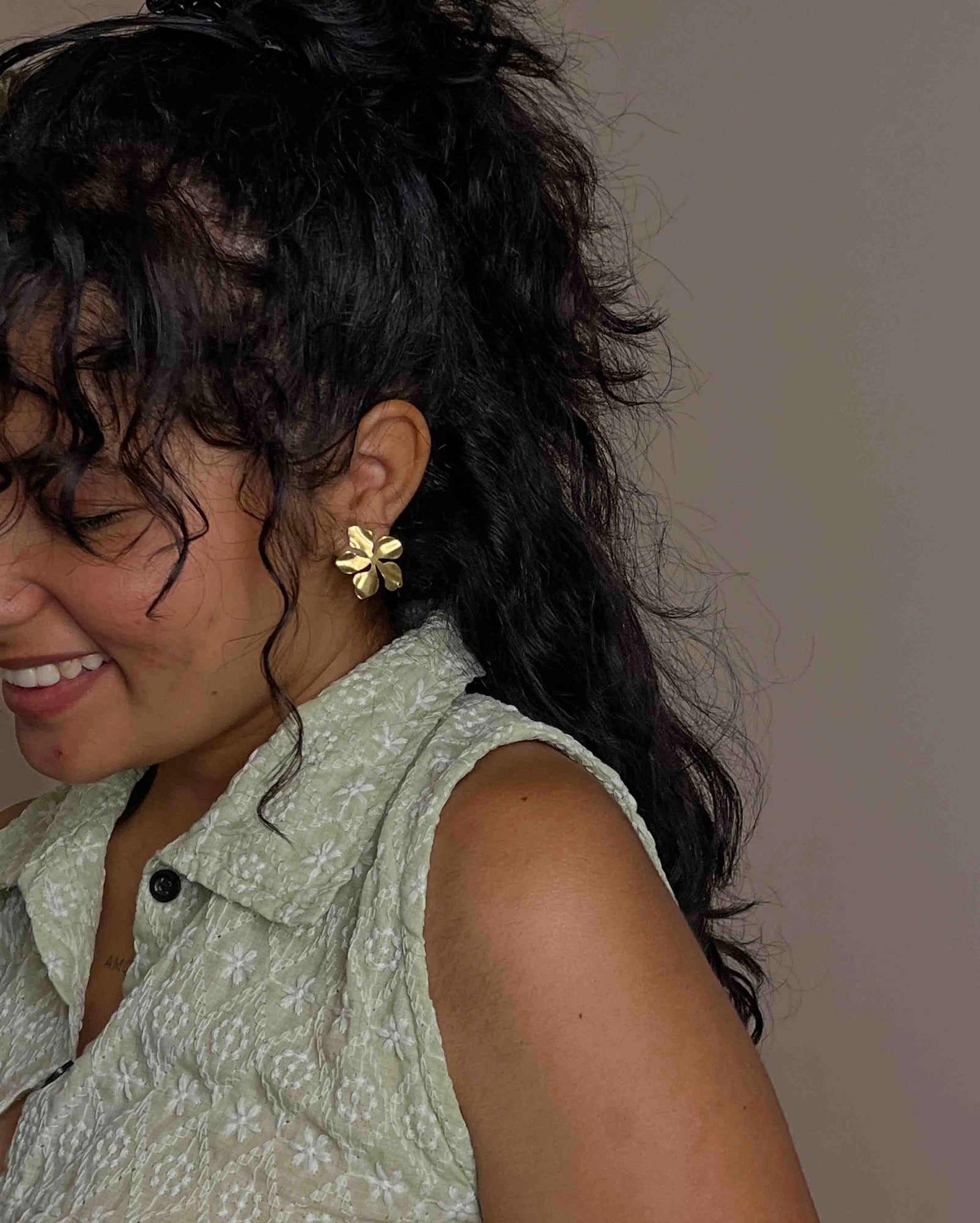 Flower Statement Studs