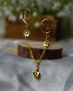 Gold Plated Bloom Flower Earrings handmade by A Creator's Studio