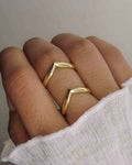 Brass ring handmade by a creator's studio