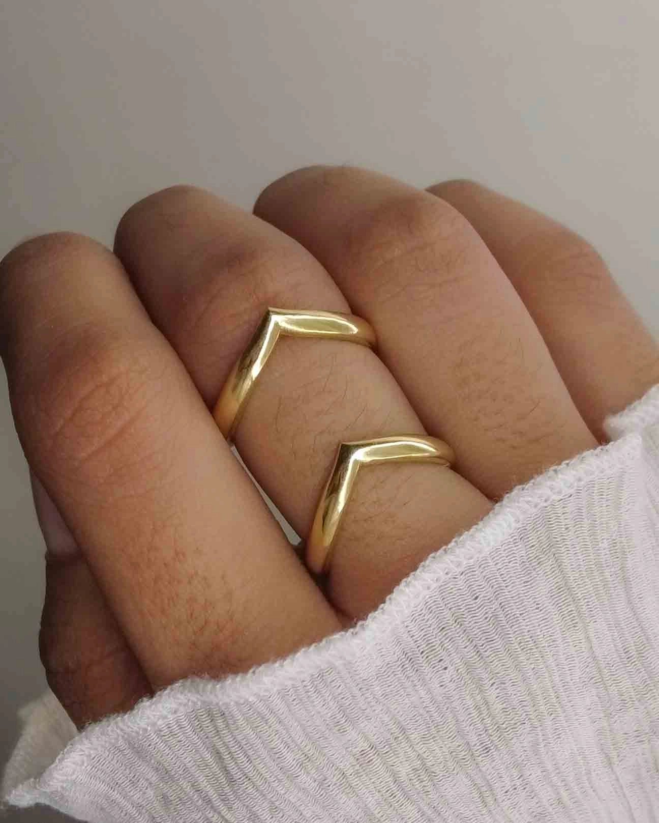 Brass ring handmade by a creator's studio