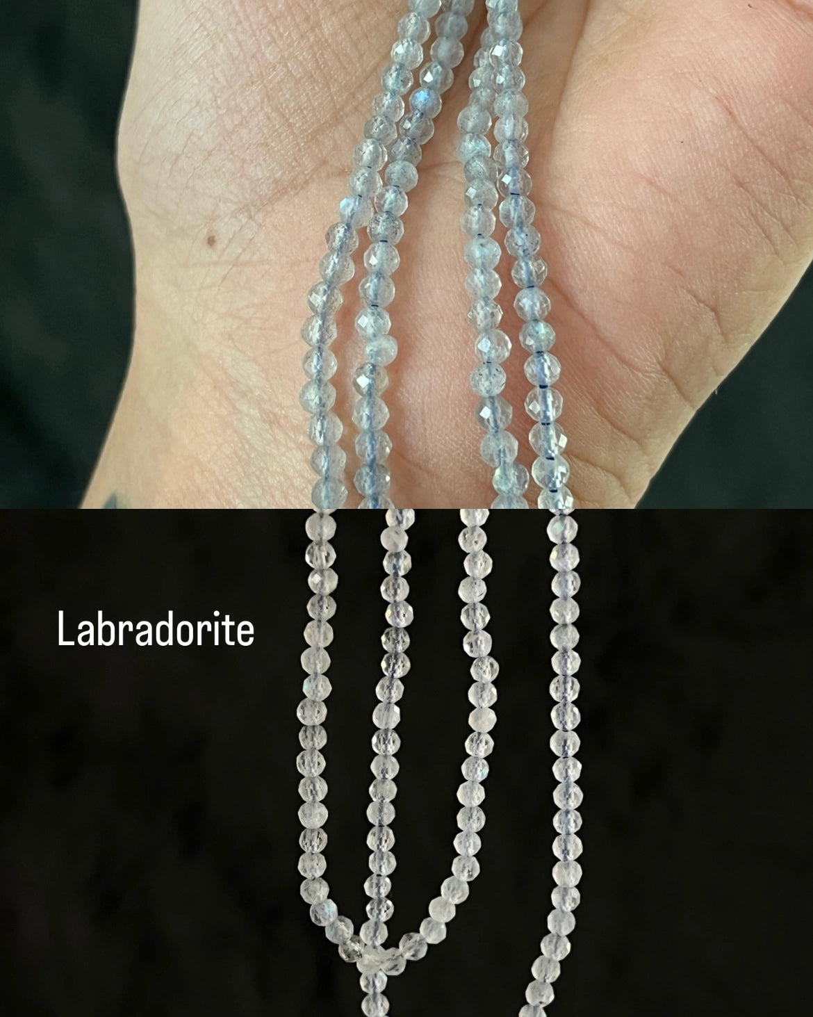 Brass crystal link bracelet with multiple crystal links handmade by A Creator's Studio