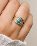 Evil Eye Ring Brass