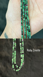 Ruby Zoisite Crystal Bracelet