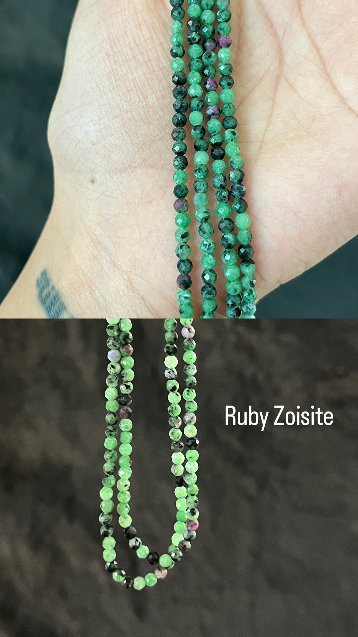 Ruby Zoisite Crystal Bracelet