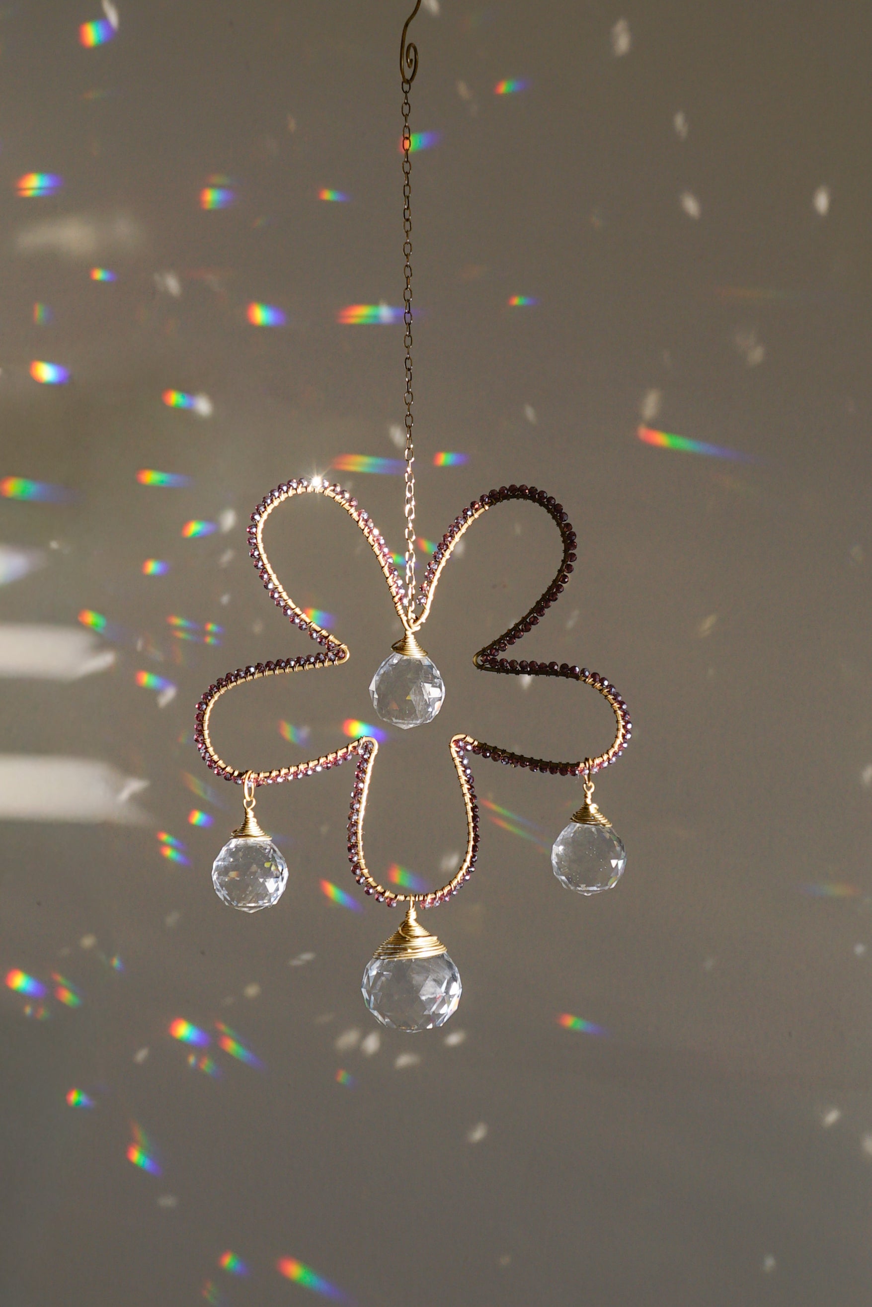 Beaded Flower Suncatcher