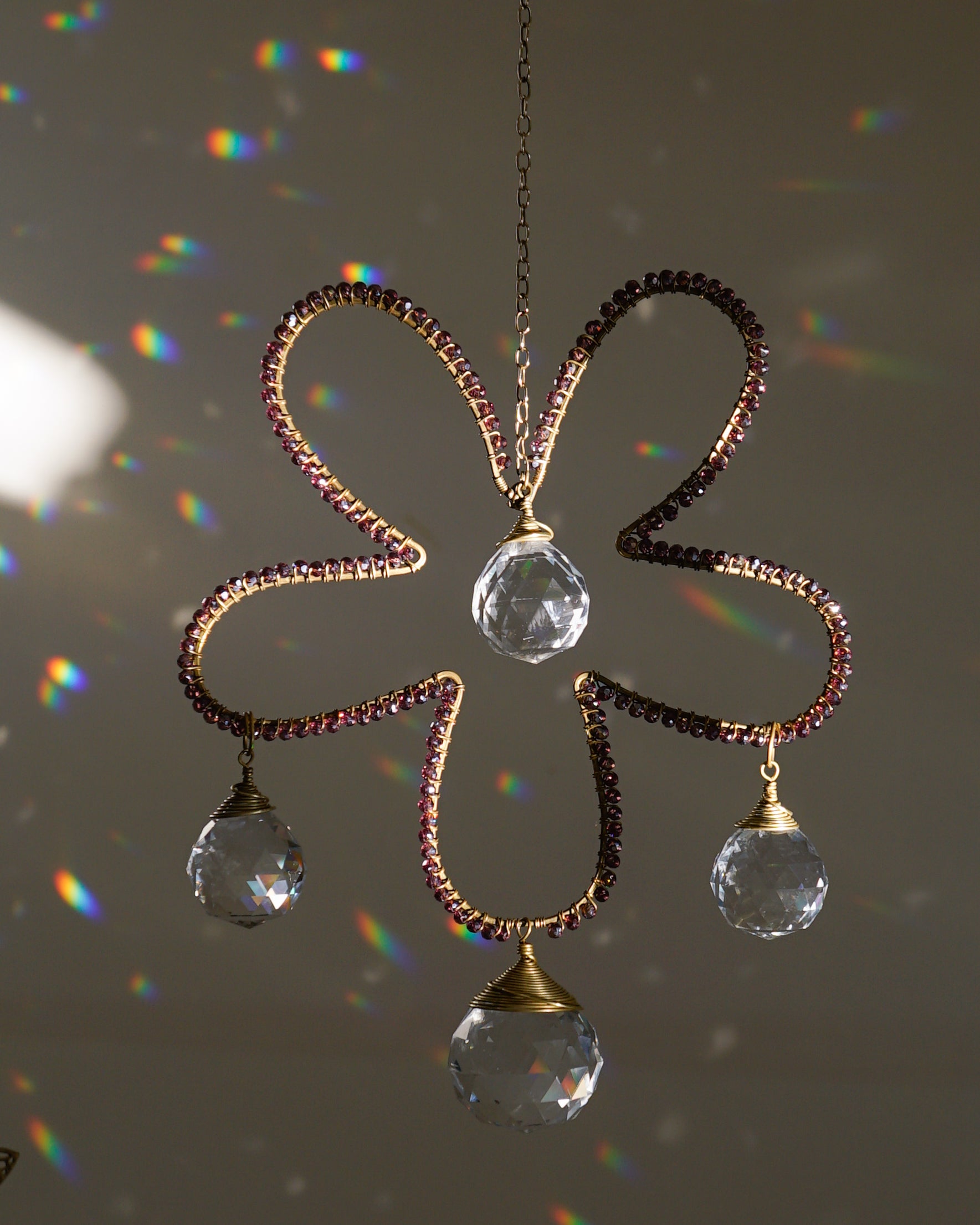Beaded Flower Suncatcher