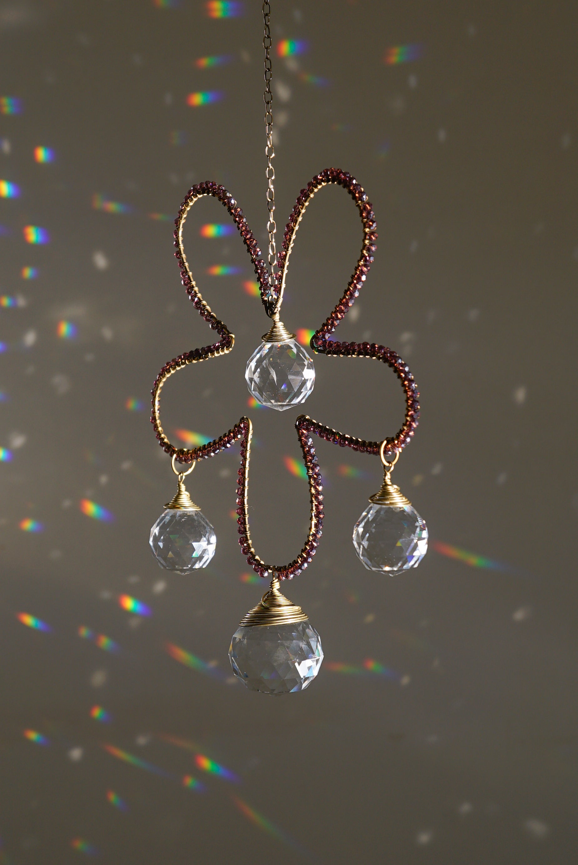 Beaded Flower Suncatcher