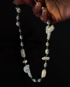 Organic Pearl Linked Necklace