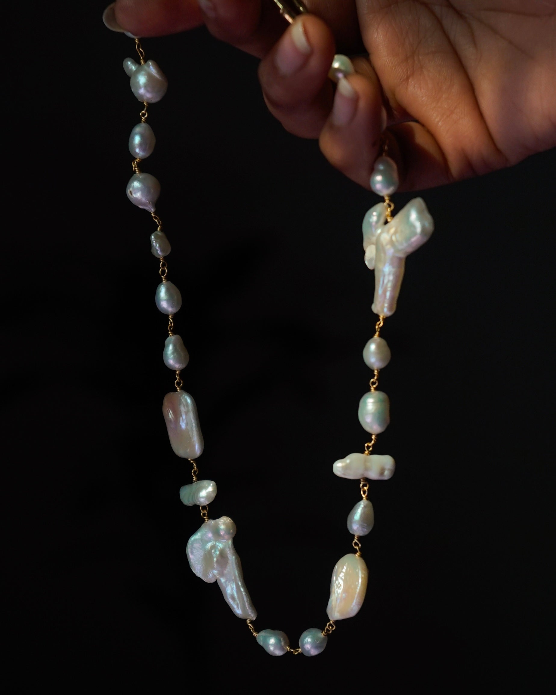 Pearl Linked Necklace