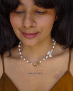Organic Pearl Linked Necklace