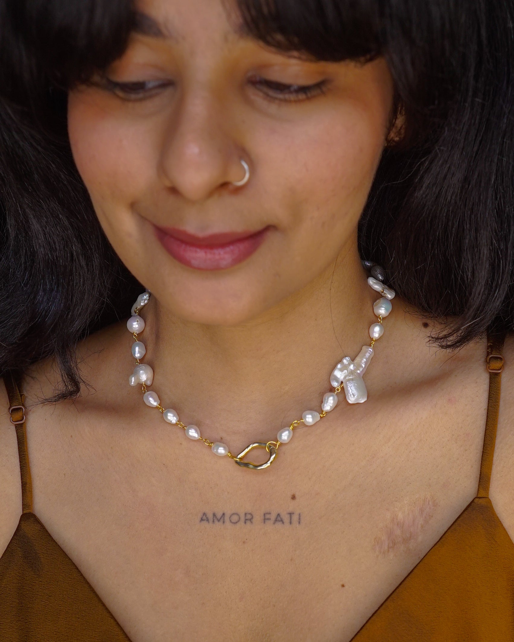 Pearl Linked Necklace