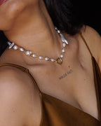 Organic Pearl Linked Necklace