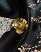 Large Abstract Ring Brass