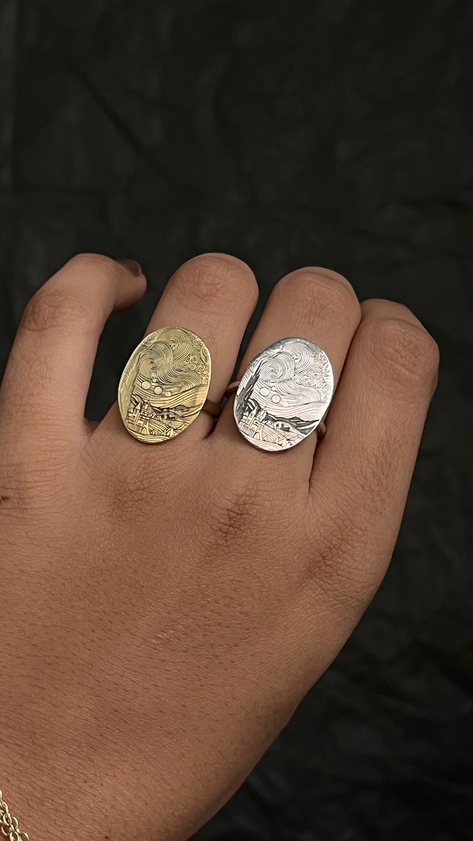 Van Gogh Ring Brass