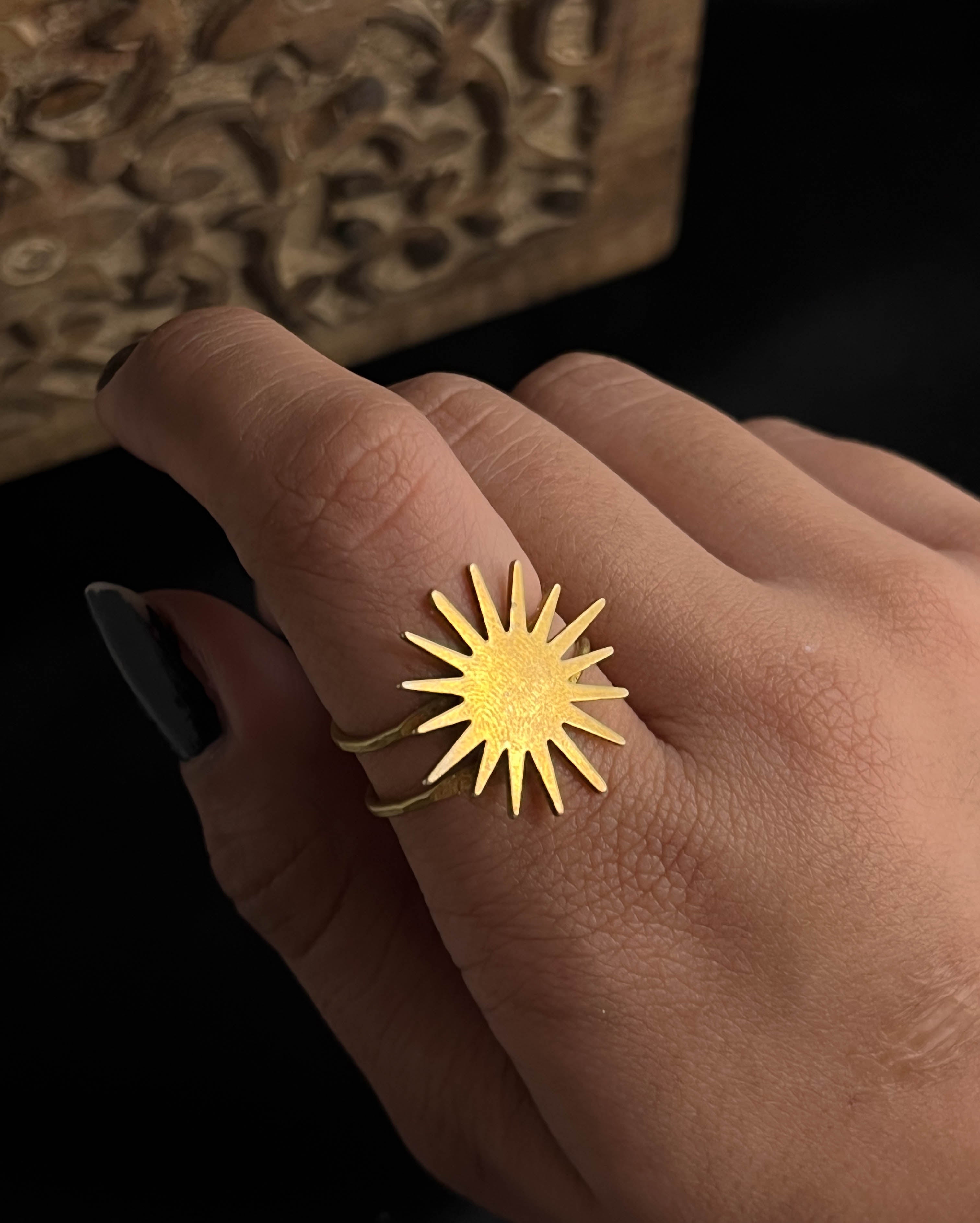 Sun Ring Brass