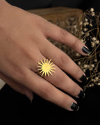Sun Ring Brass