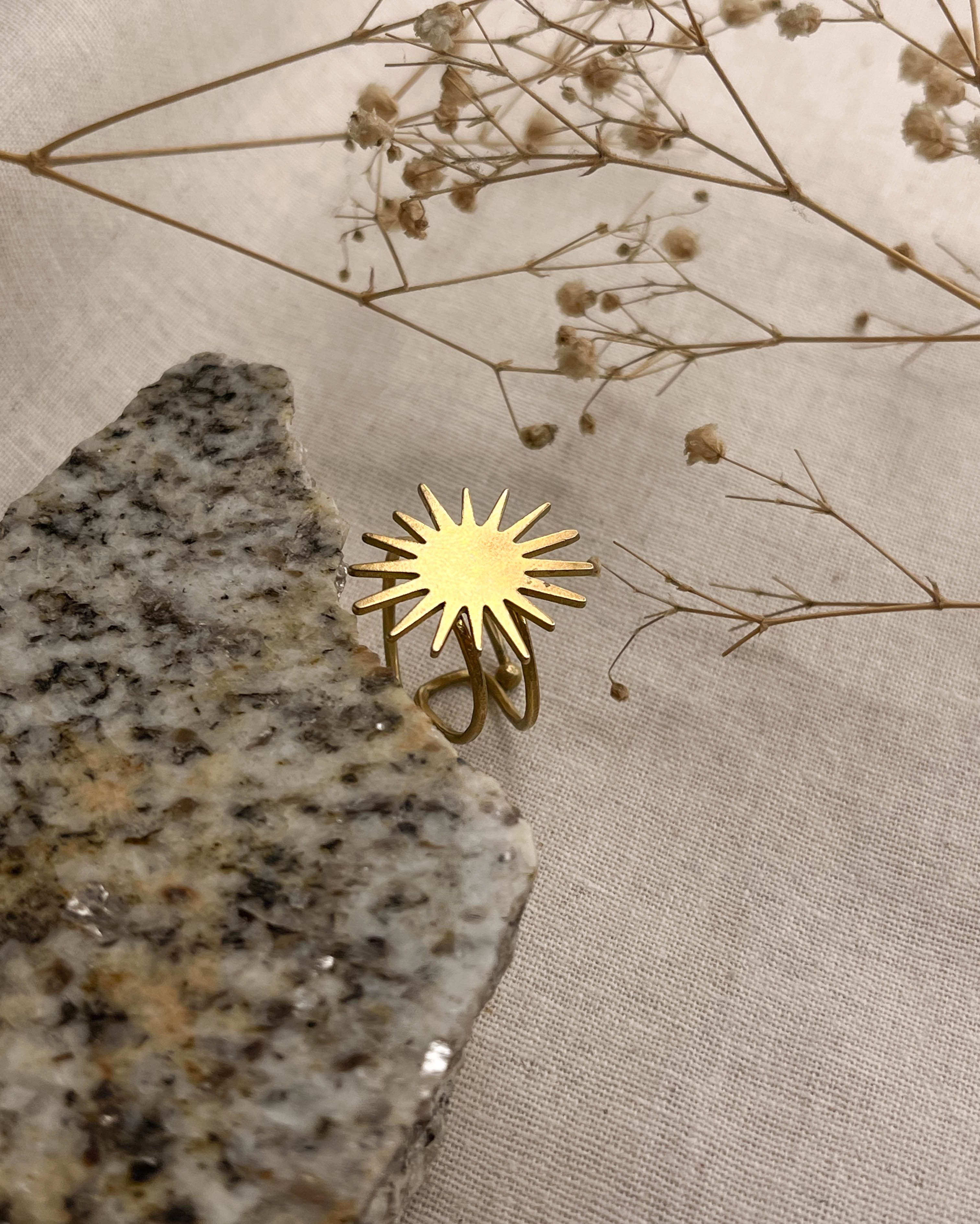 Sun Ring Brass