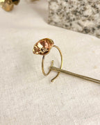 Brass ring with a unique design handmade by A Creator's Studio