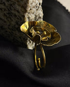 Brass Ring with flower shape  handmade by A Creator's Studio