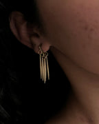 Spikes of gold Huggies