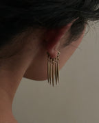 Spikes of gold Huggies