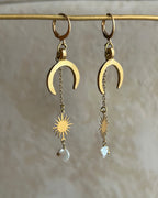 Sun and Moon Mystical Earrings