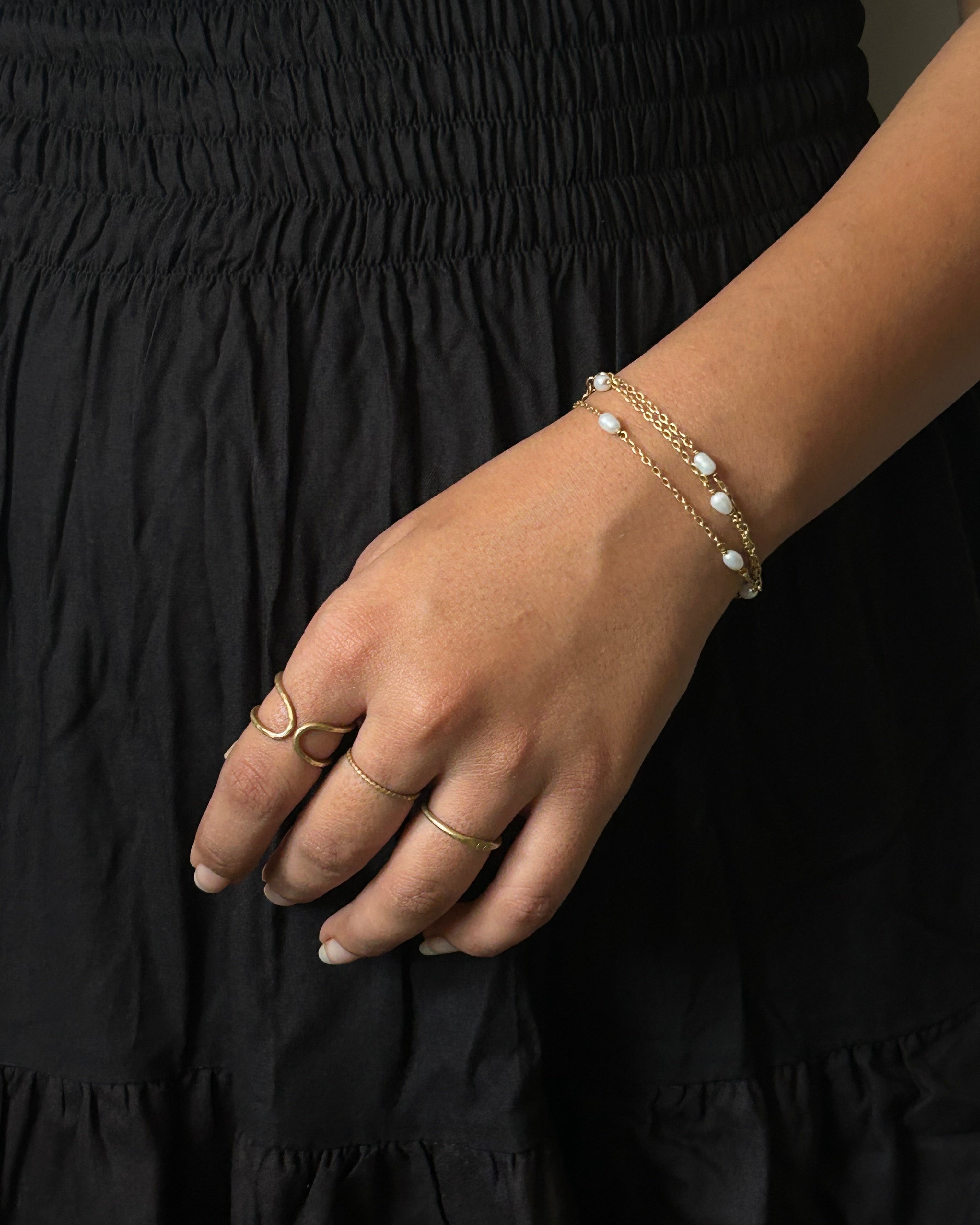 Layered Pearl Bracelet