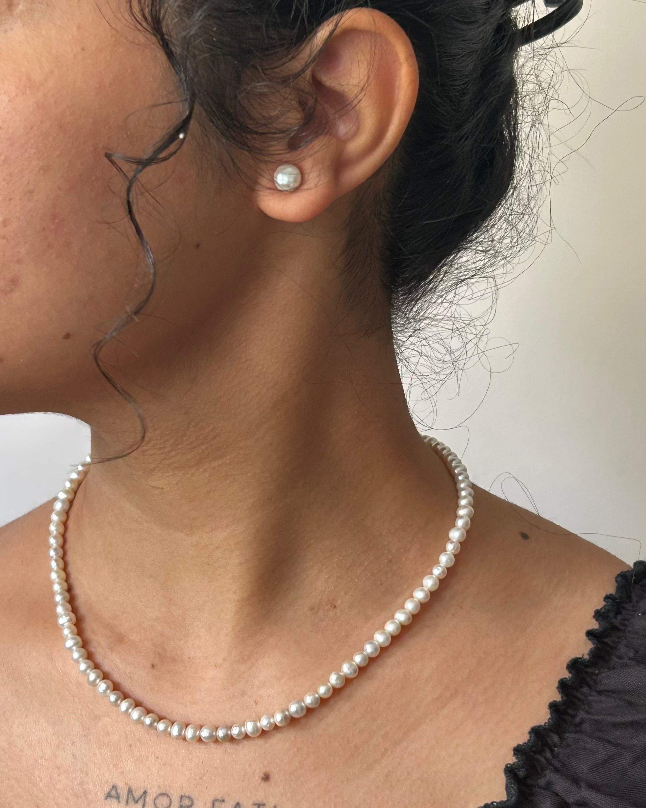 Freshwater Round 4mm pearl Necklace