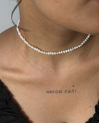 Freshwater White Pearl Choker handmade by A Creator's Studio