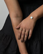 Pearl Coin Bracelet Gold Dipped