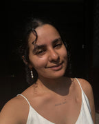 Gold Plated Linear Pearl Dangle Earrings handmade by A Creator's Studio
