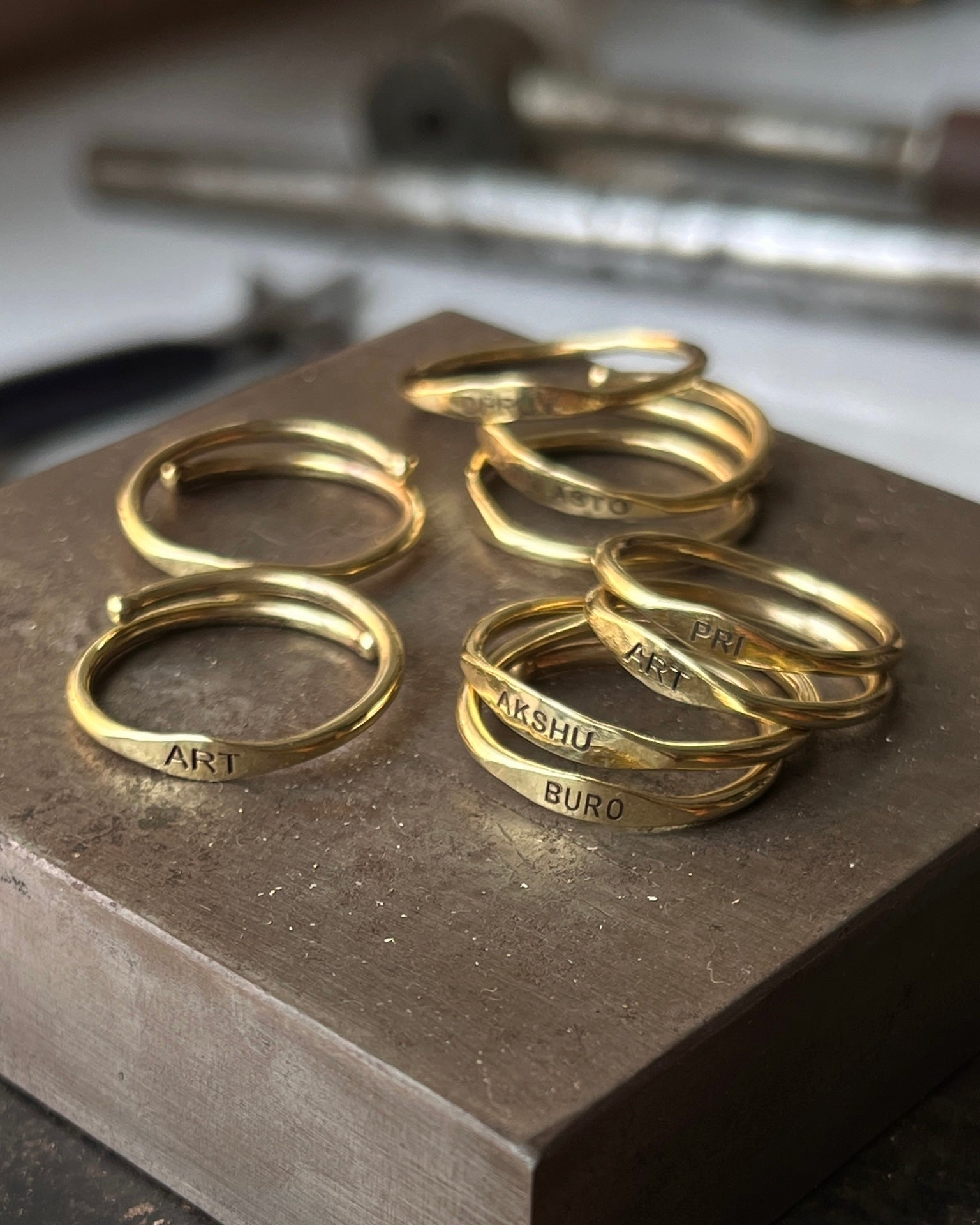Mantra Ring Brass