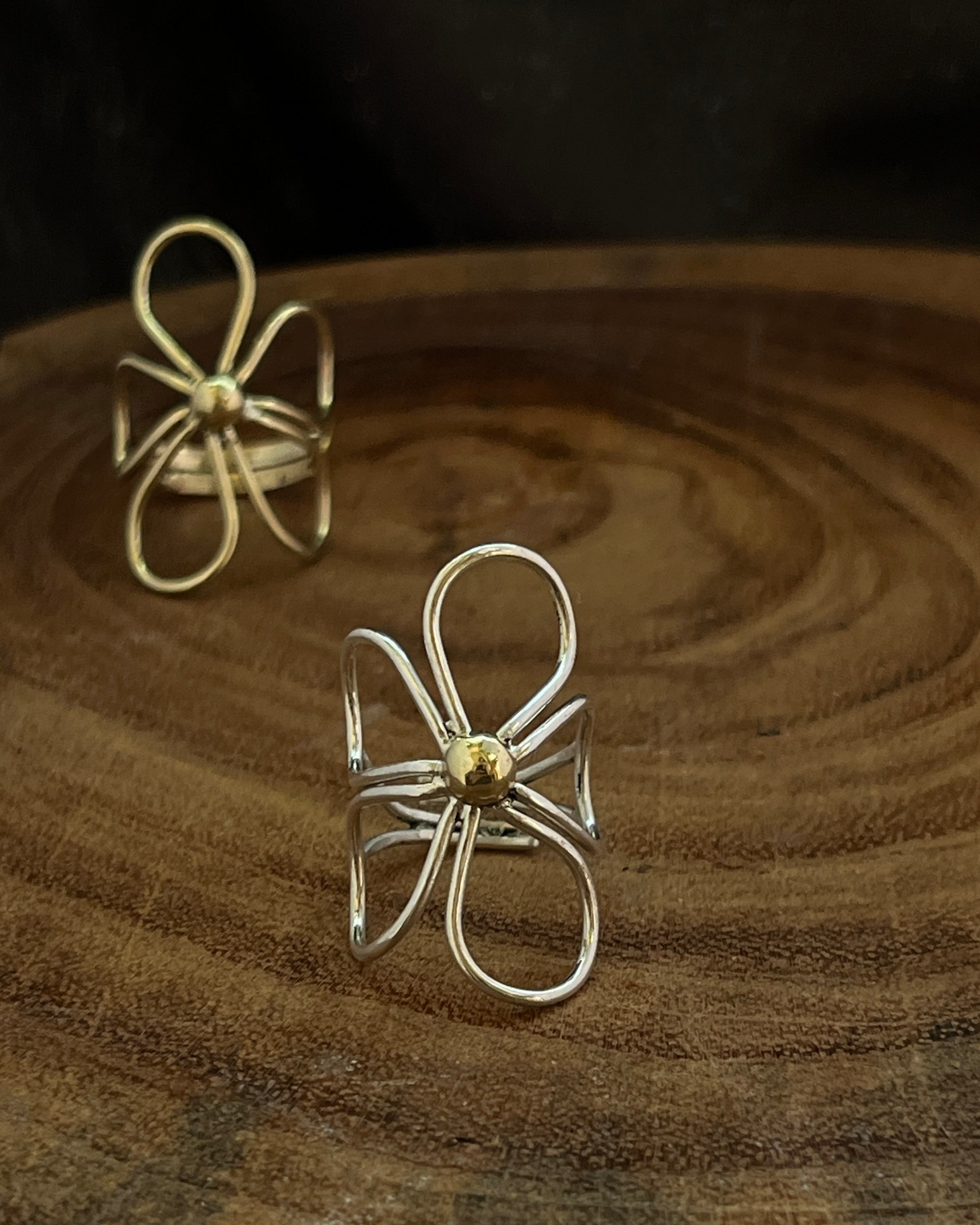 Daisy Ring Silver