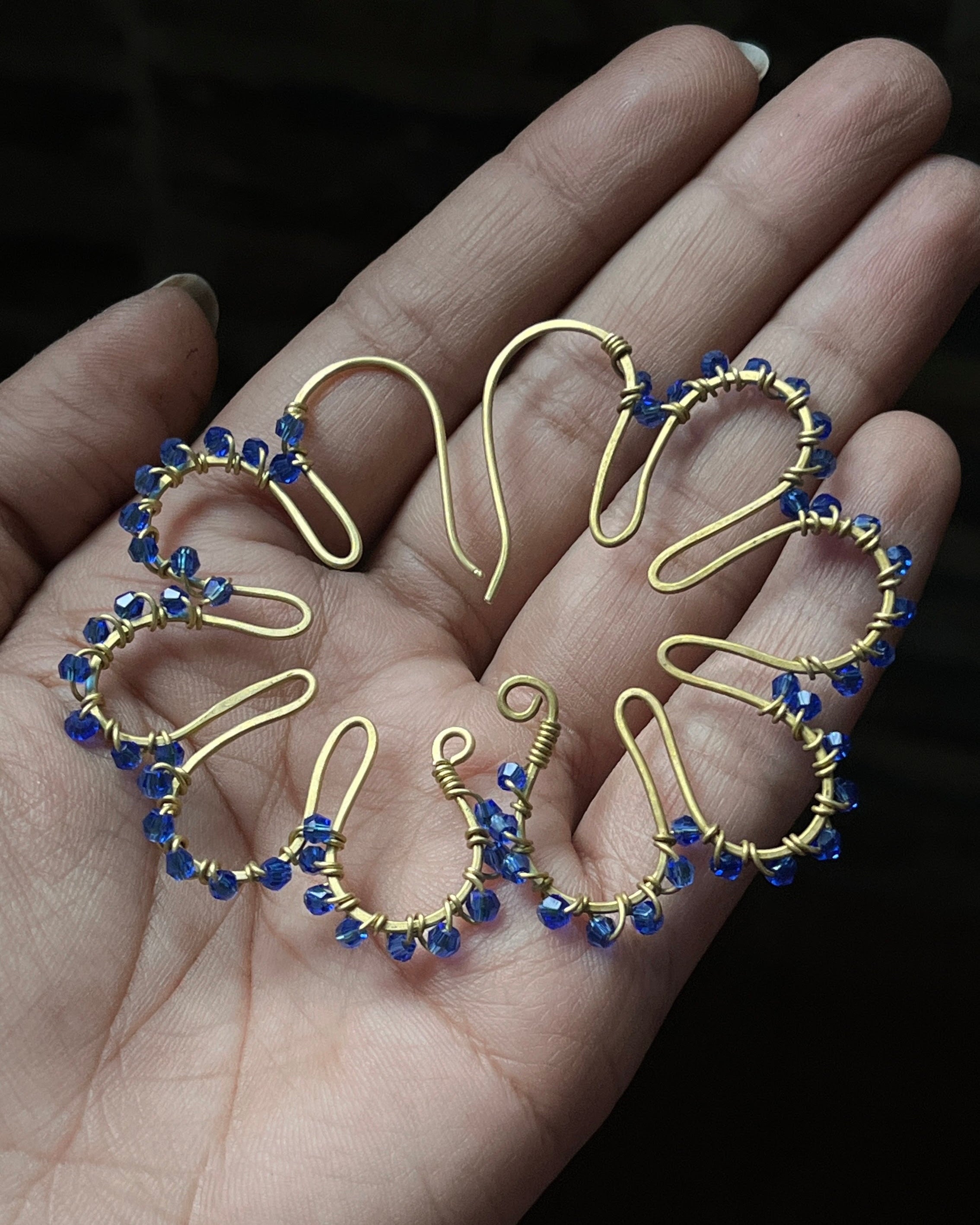 Flower in Bloom Earrings Red