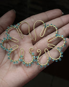 Flower in Bloom Earrings Red