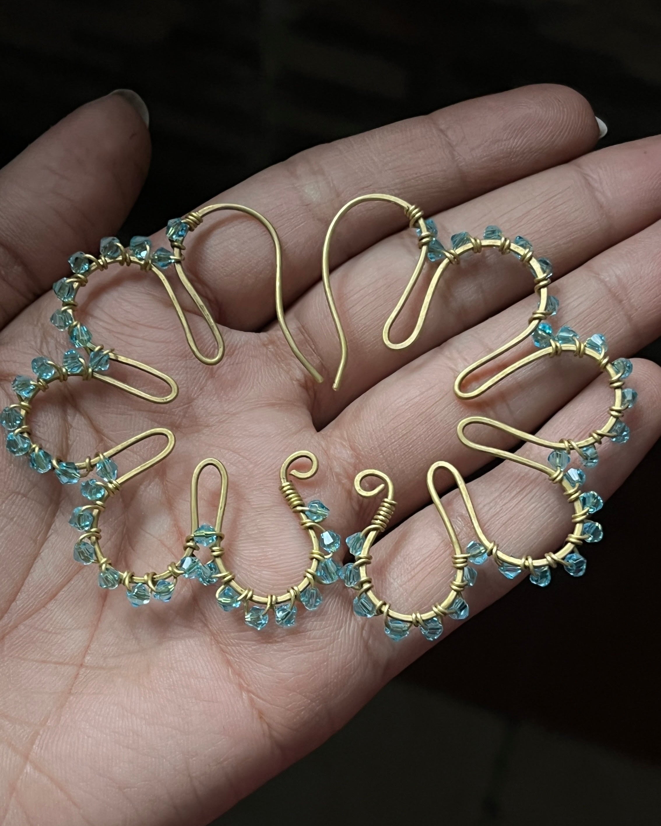 Flower in Bloom Earrings Red