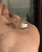 Square Signet Ring Silver