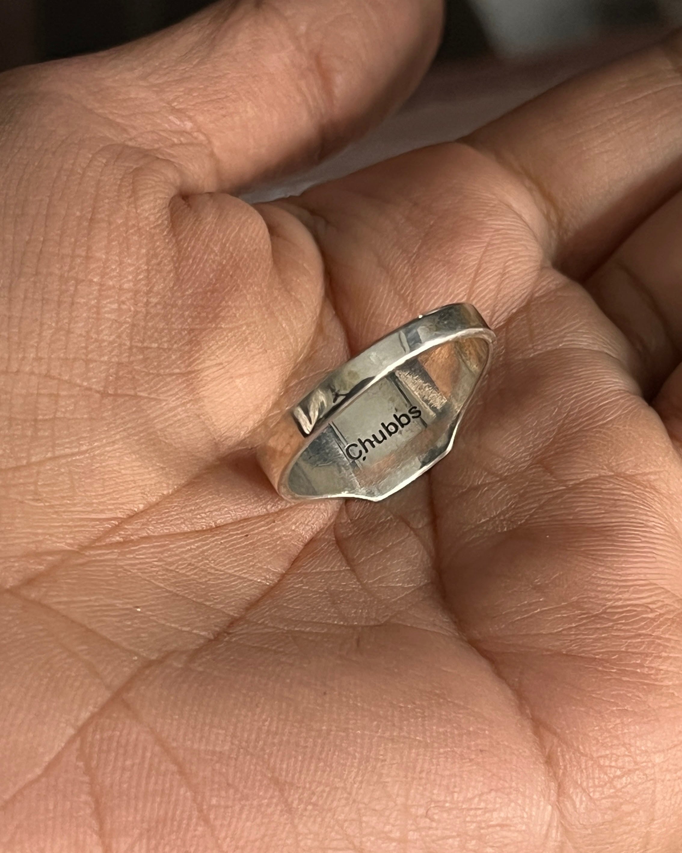 Square Signet Ring Silver