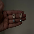 Vintage Grey Pearl earrings