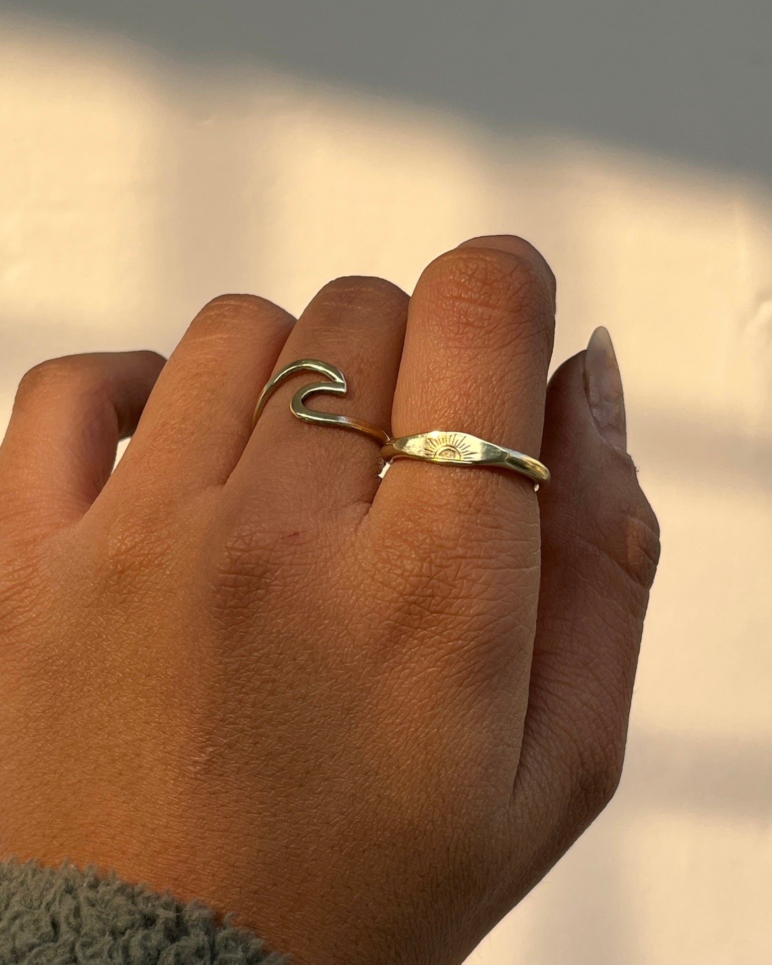 Sunset Ring Brass