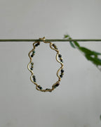 African Turquoise Crystal Bangle
