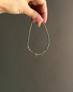 Mixed Crystal Drop Anklet