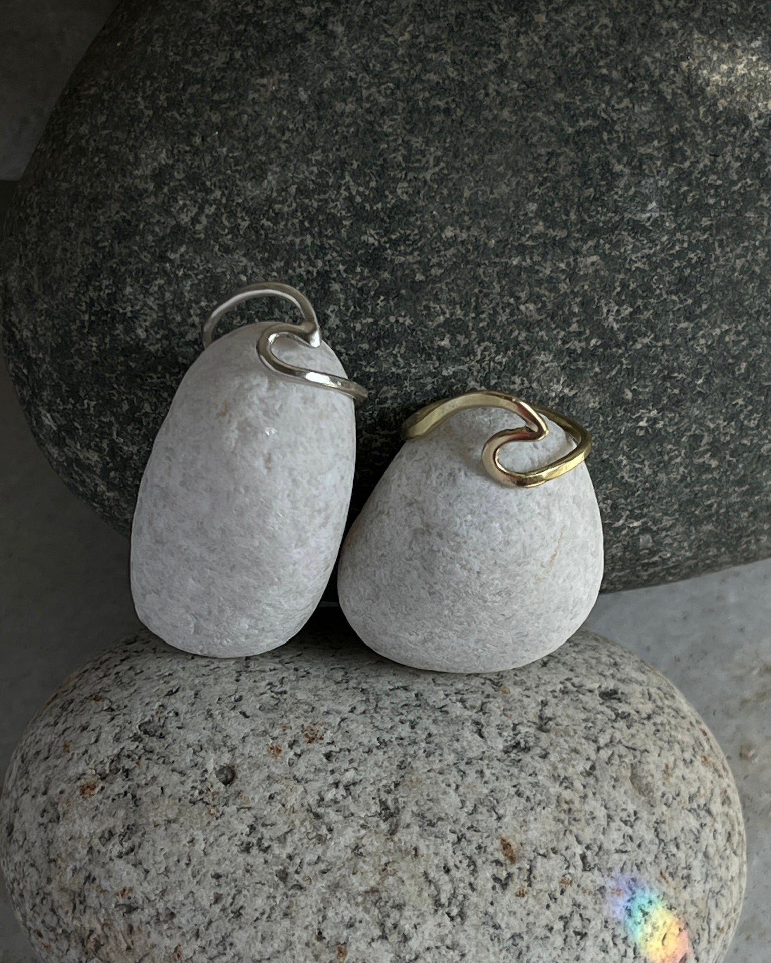 Flat Wave Ring Brass